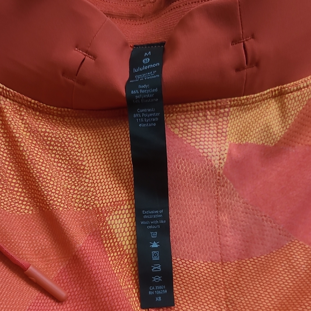 Mens (2 shorts ) lululemon Orange and Charcoal Athletic Shorts .. Men's Medium - Picture 7 of 7